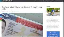 
							         How to schedule US visa appointment- A step-by-step guide - Visa ...								  
							    