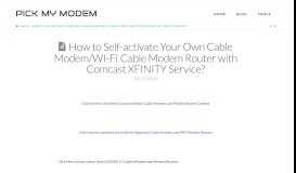 
							         How to Self-activate Your Own Cable Modem/WI-FI Cable Modem ...								  
							    