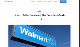 
							         How to Sell on Walmart: the Complete Guide - GoDataFeed								  
							    