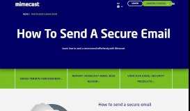
							         How To Send A Secure Email | Mimecast								  
							    
