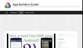 
							         How to Send Free SMS using Android?[With Source Code ...								  
							    