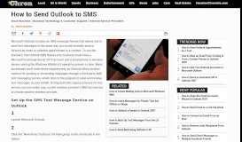 
							         How to Send Outlook to SMS | Chron.com								  
							    