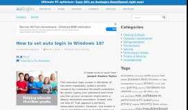 
							         How to set auto login in Windows 10? - Auslogics								  
							    