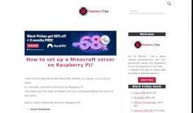 
							         How to set up a Minecraft server on Raspberry Pi? – Raspberry tips								  
							    