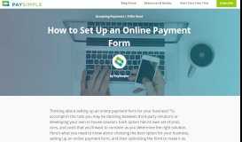 
							         How to Set Up an Online Payment Form to Collect Customer Payments								  
							    