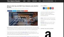 
							         How to Set Up and Edit Your Amazon.com Author Profile | The Digital ...								  
							    