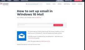 
							         How to set up email in Windows 10 Mail - xneelo Help Centre								  
							    