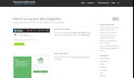 
							         How to set up your BGL integration - Partner Support								  
							    