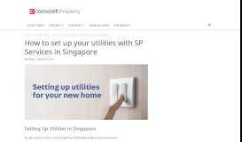 
							         How to Set Up Your Utilities With SP Services in Singapore								  
							    