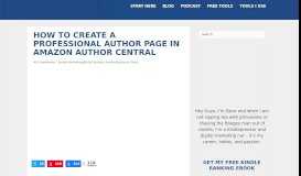 
							         How to Setup Amazon Author Central and Your Author Page								  
							    