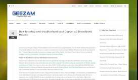 
							         How to setup and troubleshoot your Digicel 4G Broadband Modem ...								  
							    