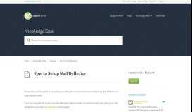 
							         How to Setup Mail Reflector | Support | No-IP Knowledge Base								  
							    