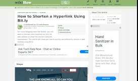 
							         How to Shorten a Hyperlink Using Bit.ly: 6 Steps (with Pictures)								  
							    