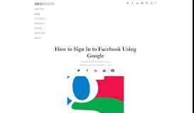 
							         How to Sign In to Facebook Using Google | Daniel Miessler								  
							    