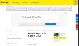 
							         How to Sign In to Google Drive - dummies - Dummies.com								  
							    