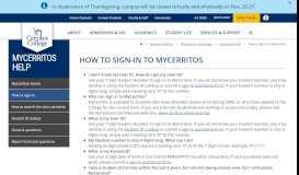 
							         How to Sign-in to MyCerritos - Cerritos College								  
							    