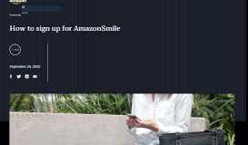 
							         How to sign up for AmazonSmile - The Amazon Blog - About Amazon								  
							    