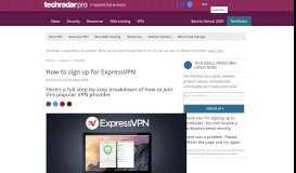 
							         How to sign up for ExpressVPN | TechRadar								  
							    