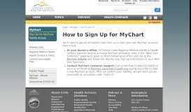 
							         How to Sign Up for MyChart :: Contra Costa Regional Medical ...								  
							    