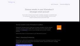 
							         How to snooze emails in your Wanadoo.fr (Orange) email ...								  
							    
