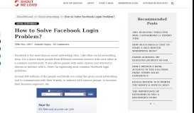 
							         How to Solve Facebook Login Problem? - ShoutMeLoud								  
							    