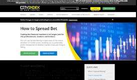 
							         How to Spread Bet | Learn Spread Betting | City Index UK								  
							    