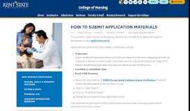
							         How to Submit Application Materials | College of Nursing | Kent State ...								  
							    