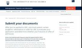 
							         How to submit documents to UBC's Vancouver campus | UBC ...								  
							    