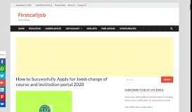
							         How to Successfully Apply for Jamb change of course and institution ...								  
							    