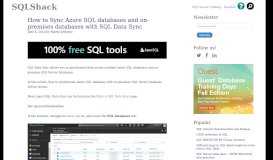 
							         How to Sync Azure SQL databases and on-premises databases with ...								  
							    