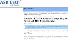 
							         How to Tell if Your Email, Computer, or Facebook Has Been ...								  
							    