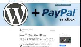 
							         How To Test WordPress Plugins With PayPal Sandbox - WPMU DEV								  
							    