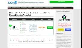 
							         How to Trade With Iron Trade in Kenya | Direct Mpesa ...								  
							    