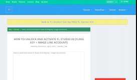 
							         How to Unlock and Activate FL Studio 20 [FLReg Key + Image ...								  
							    