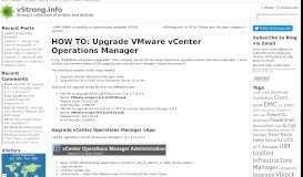 
							         HOW TO: Upgrade VMware vCenter Operations Manager | vStrong.info								  
							    