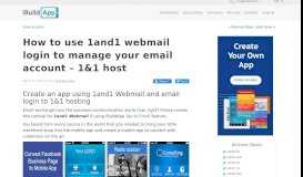 
							         How to use 1and1 webmail login to manage your email... - iBuildApp								  
							    