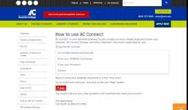 
							         How to use AC Connect - Amarillo College								  
							    