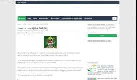 
							         How to use AJIRA PORTAL - jobs mpya |Ajira								  
							    