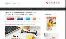 
							         How to Use Amazon Affiliate Links on Pinterest, Social Media, and ...								  
							    