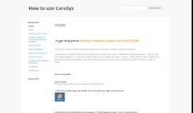 
							         How to use CareSys - Google Sites								  
							    