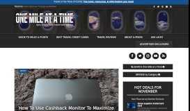 
							         How To Use Cashback Monitor To Maximize Points From Shopping ...								  
							    