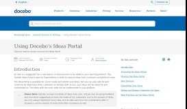
							         How to Use Docebo's Ideas Portal to Submit Improvement Ideas								  
							    