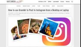 
							         How to use Gramblr to Post Photos to Instagram from a ...								  
							    