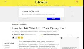 
							         How to Use Grindr on Your Desktop Computer - Lifewire								  
							    