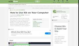 
							         How to Use Kik on Your Computer: 11 Steps (with Pictures)								  
							    
