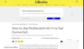 
							         How to Use McDonald's Wi-Fi to Get Connected - Lifewire								  
							    