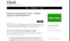 
							         How to Use My Genesco Employee Login - Clipsit								  
							    