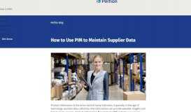 
							         How to Use PIM to Maintain Supplier Data - Perfion Blog								  
							    