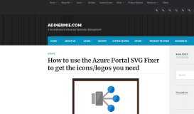 
							         How to use the Azure Portal SVG Fixer to get the icons/logos you need ...								  
							    