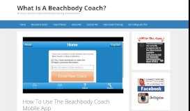 
							         How To Use The Beachbody Coach Mobile App - Video Demo ...								  
							    